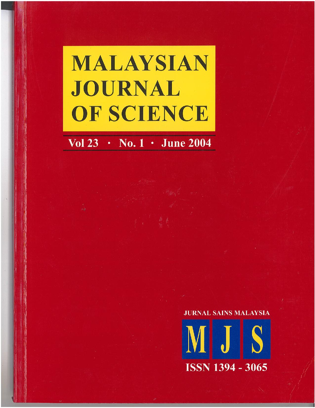 					View Vol. 23 No. 1 (2004)
				